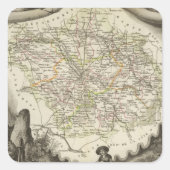 De dageraad vierkante sticker (Voorkant)