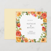 De dagkaart opslaan bedankkaart (Voorkant / Achterkant)