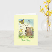 De dagkaart van Groundhog Kaart (Gele Bloem)