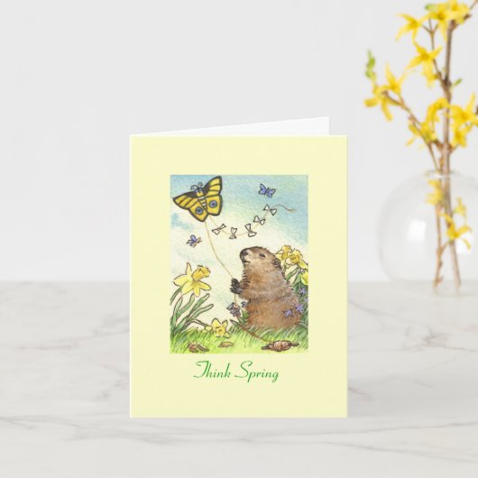 De dagkaart van Groundhog Kaart (Gele Bloem)