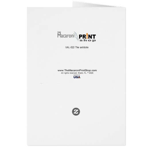 De dagkaart van je Madly Beating Heart Valentijn (Achterkant)