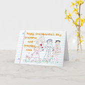 De dagkaart van oma en opa kaart (Gele Bloem)