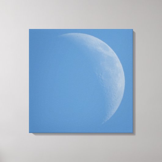 De Dagmaan, Maan Fotografie Kunst Canvasprint Canvas Afdruk (Voorkant)