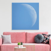 De Dagmaan, Maan Fotografie Kunst Canvasprint Canvas Afdruk (Insitu (Woonkamer))
