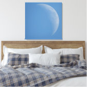 De Dagmaan, Maan Fotografie Kunst Canvasprint Canvas Afdruk (Insitu (Slaapkamer))