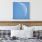 De Dagmaan, Maan Fotografie Kunst Canvasprint Canvas Afdruk (Insitu (Slaapkamer))