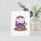 De Daily Blah. Briefkaart (Staand voorkant)