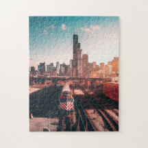 De Daily Jigzaag Puzzle/Subway Train Jigzaag Puzzl