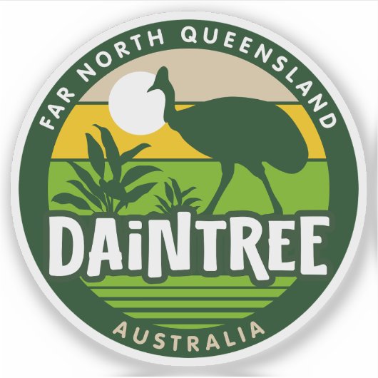 De Daintree, de Sticker van Far North Queensland (Voorkant)