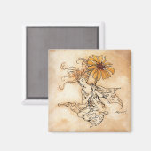 De Daisy Fairy - Magnet (Voorkant / Achterkant)