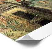 De daken van Parijs overzien door van Gogh Poster (Hoek)