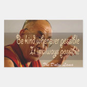 De Dalai Lama Sticker (Voorkant)