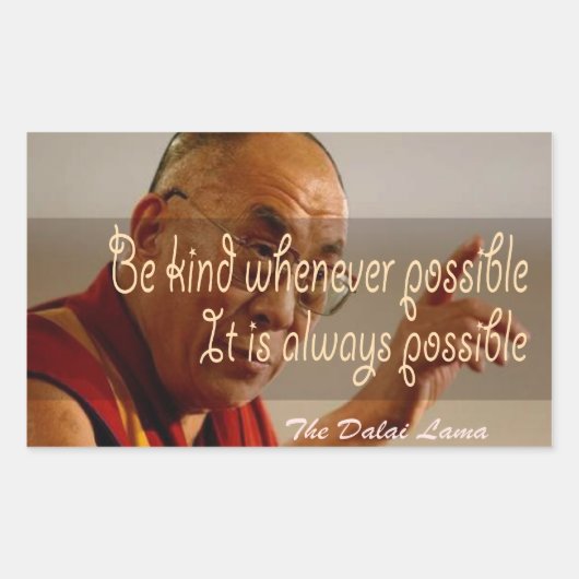 De Dalai Lama Sticker (Voorkant)