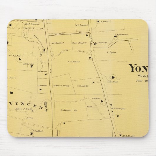 De Dale en de Mt Saint Vincent Atlas Map Muismat (Voorkant)