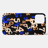 De dalende aantallen abstracte achtergrond. Abstra Case-Mate iPhone Case (Achterkant (horizontaal))