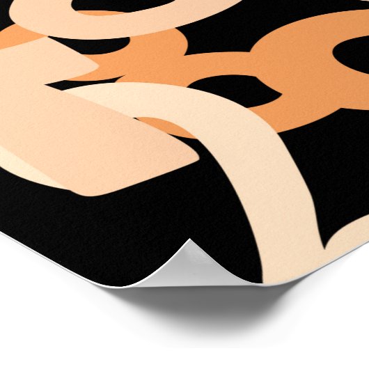 De dalende aantallen abstracte achtergrond. Abstra Poster (Hoek)