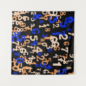 De dalende aantallen abstracte achtergrond. Abstra Wandkleed (Voorkant (horizontaal))