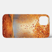 De dalende bladeren scène Case-Mate iPhone case (Achterkant (horizontaal))