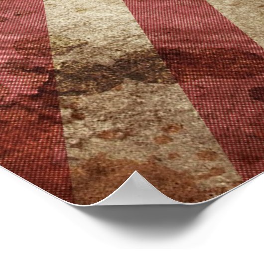 De daling slaat Druk op Poster (Hoek)