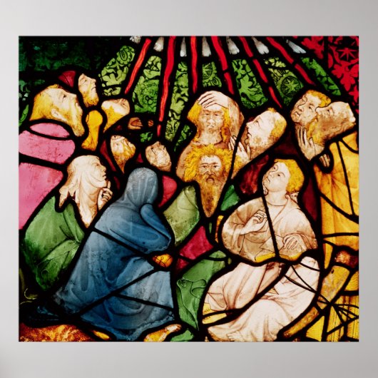 De daling van de Heilige Geest, c.1400 Poster (Voorkant)