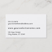 De Dalingen van het water op Rode Daylilies Foto, Visitekaartje (Achterkant)