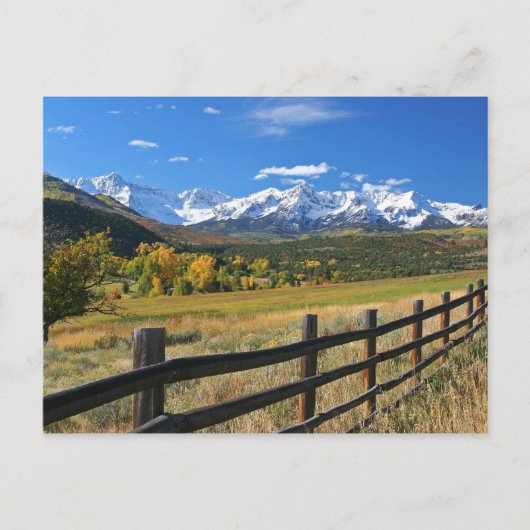 De Dallas-kloof bij Ridgway, Colorado.. Briefkaart (Voorkant)