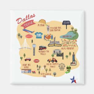 De Dallas Texas Magnet