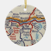 De Dalles OF  Kaart Keramisch Ornament (Voorkant)