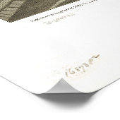 De Dalles Oregon 1884 Antiek panoramische kaart Poster (Hoek)