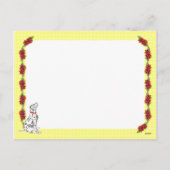 De Dalmation kerstkerstkerstkerstkerstman valt bin Feestdagenkaart (Achterkant)