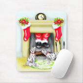 De Dalmation kerstkerstkerstkerstkerstman valt bin Muismat (Met muis)