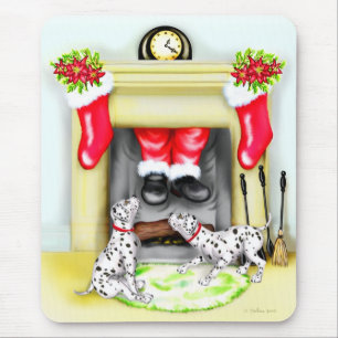 De Dalmation kerstkerstkerstkerstkerstman valt bin Muismat