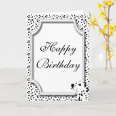 De Dalmatische Kaart van de Verjaardag (Gele Bloem)