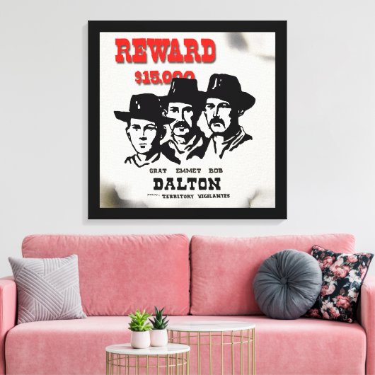 De Dalton Gang Canvas Afdruk (Insitu (Woonkamer))