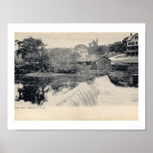 De Dam, Boonton, New Jersey NJ Poster (Voorkant)