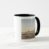 De dam over de Nijl, het gebouw van de Aswan Mok (Voorkant rechts)