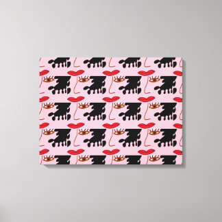 De dame canvas afdruk