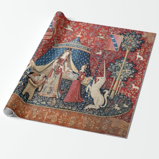 De Dame en de Eenhoorn, Aan mijn enige verlangen Cadeaupapier (Uitgerold)