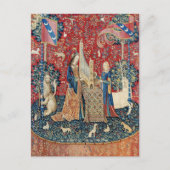 De Dame en de Eenhoorn, Gehoor Briefkaart (Voorkant)