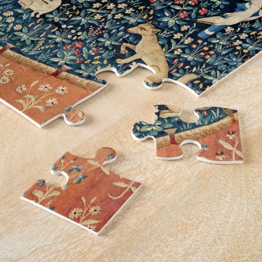 De Dame en de Eenhoorn, Gehoor Legpuzzel (Zijkant)