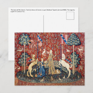 De Dame en de Eenhoorn, Smaak Briefkaart