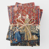 De Dame en de Eenhoorn, Smaak Inpakpapier Vel (In situ)