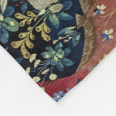 De dame en de eenhoorn, Zicht Fleece Deken (Hoek)