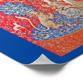 De Dame en de Eenhoorn / Zicht Poster (Hoek)