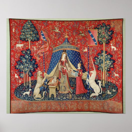 De dame en de Unicorn: "Alleen naar mijn wens" Poster (Voorkant)