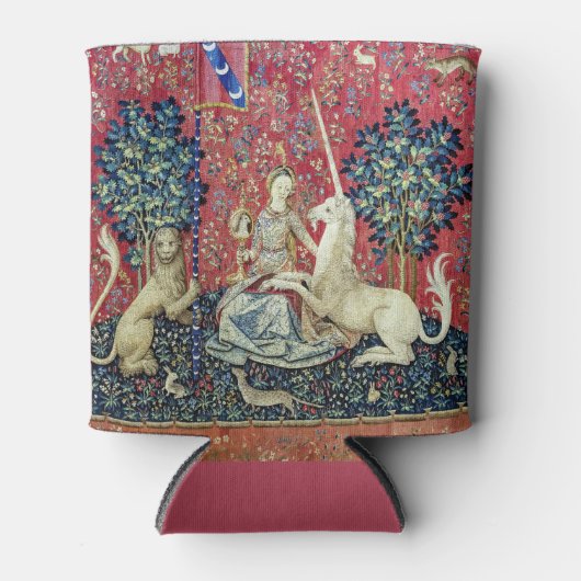 De Dame en de Unicorn. Blikjeskoeler (Voorkant)