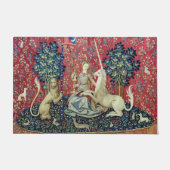 De Dame en de Unicorn. Deurmat (Voorkant)