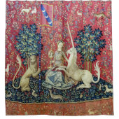 De Dame en de Unicorn. Douchegordijn (Voorkant)