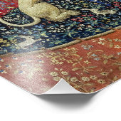 De Dame en de Unicorn. Foto Afdruk (Hoek)