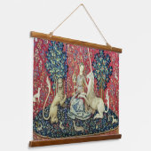 De Dame en de Unicorn. Hangend Wandkleed (Gebogen)